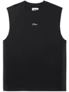 Izzue Logo-print Cotton Vest In Black