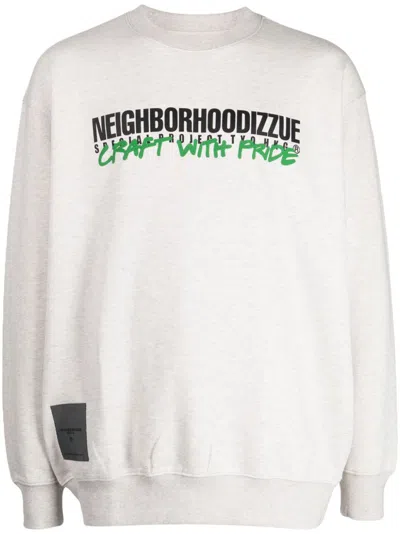 Izzue Logo-print Crew-neck Jumper In Grey
