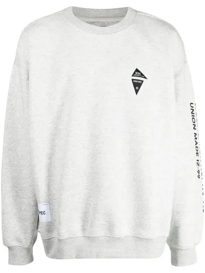 Izzue Logo-print Crew-neck Jumper In Grey