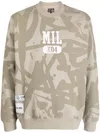 Izzue Logo-print Crew-neck Sweatshirt In Green