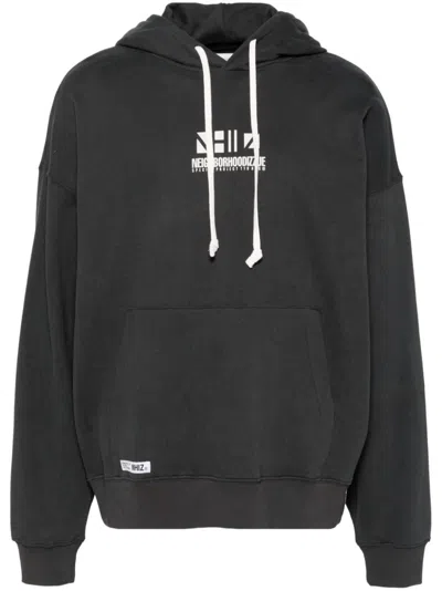 Izzue Logo-print Hoodie In 灰色