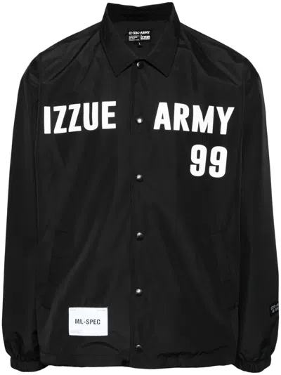 Izzue Logo-print Jacket In Black