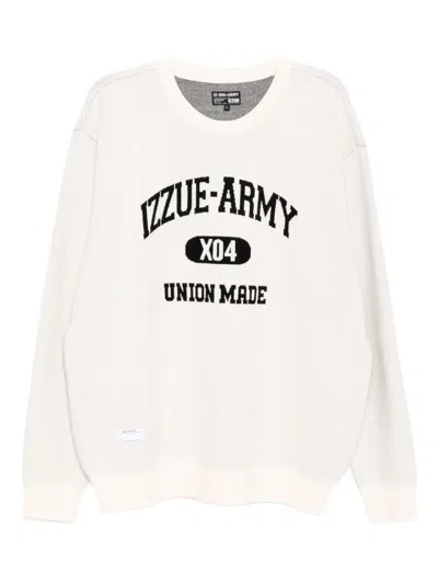 Izzue Logo-print Jumper In Gray