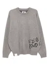 Izzue Logo-print Jumper In Gray