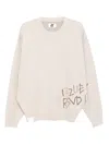 Izzue Logo-print Jumper In Neutral