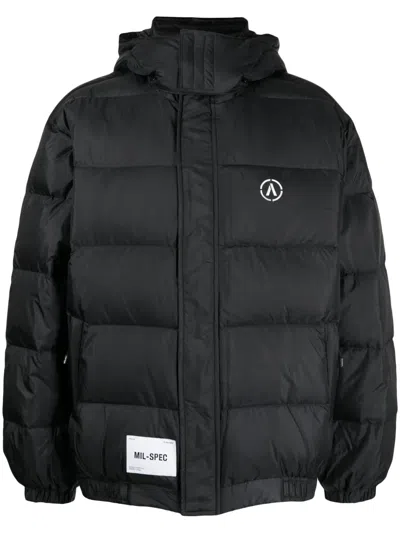 Izzue Logo-print Padded Jacket In Black