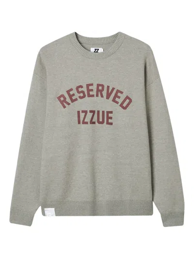 Izzue Logo-print Sweater In Gray