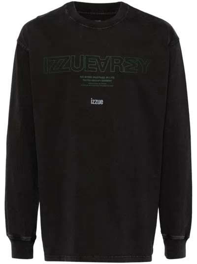 Izzue Logo-print T-shirt In Black