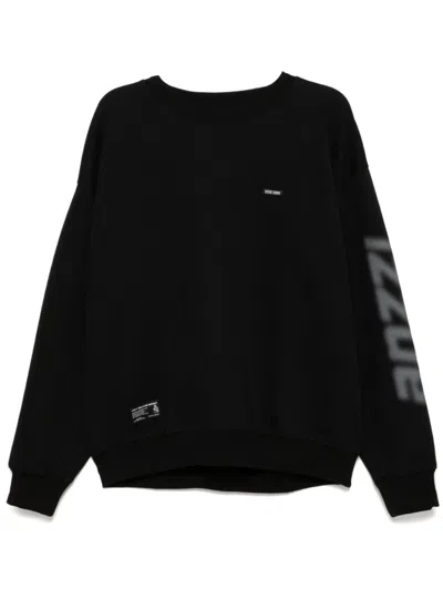 Izzue Logo Print Sweatshirt In Black