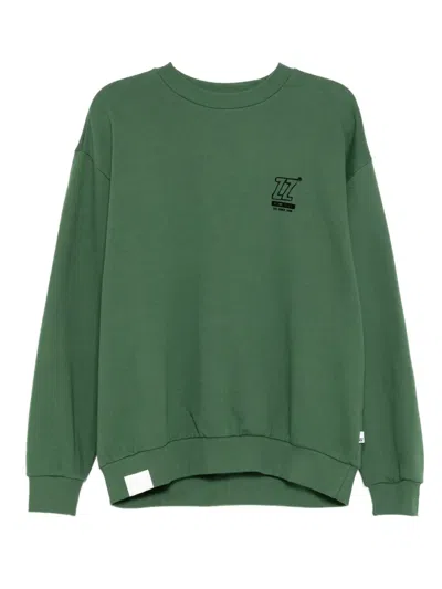 Izzue Logo-print Sweatshirt In Green