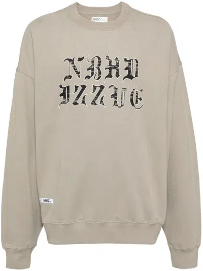 Izzue Logo Print Sweatshirt In Neutrals