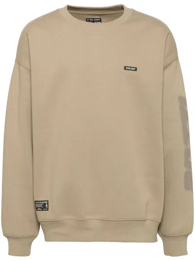 Izzue Logo Print Sweatshirt In Neutrals