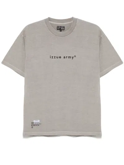 Izzue Logo-print T-shirt In Grey