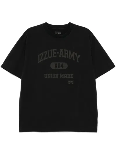 Izzue Logo-print T-shirt In Schwarz