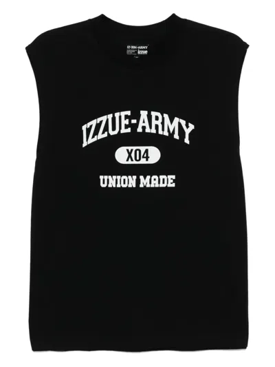Izzue Logo-print Vest In Black