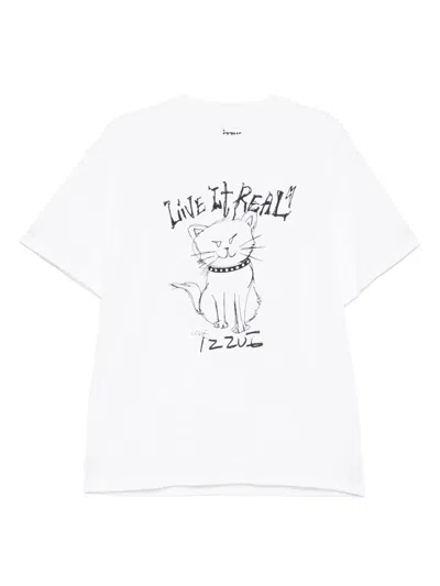 Izzue Logo-printed T-shirt In White
