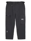 Izzue Logo-printed Trousers In Gray
