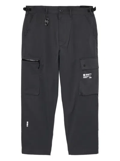 Izzue Logo-printed Trousers In Gray
