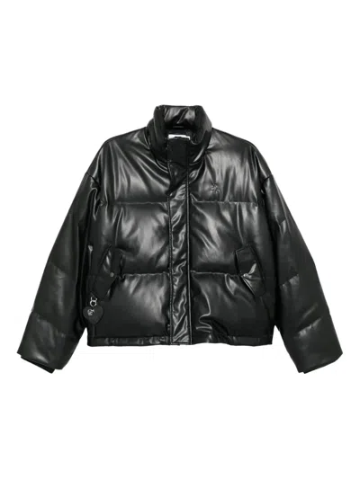 Izzue Logo Puffer Jacket In Black