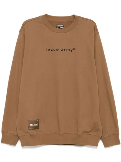 Izzue Logo Sweatshirt In Neutrals
