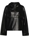 Izzue Logo-tag Half Zip Jacket In Black