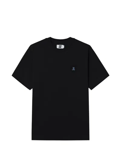 Izzue Logo-detail Cotton T-shirt In Black