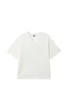 Izzue Logo-embossed Mesh-panel T-shirt In White