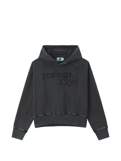 Izzue Logo-embroidered Paneled Hoodie In Multi
