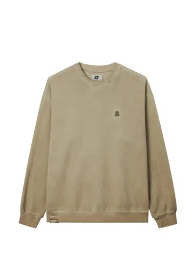 Izzue Logo-embroidered Sweatshirt In Brown