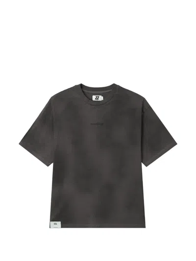 Izzue Logo-embroidered T-shirt In Gray