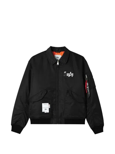Izzue Logo-patch Zip-up Jacket In Black