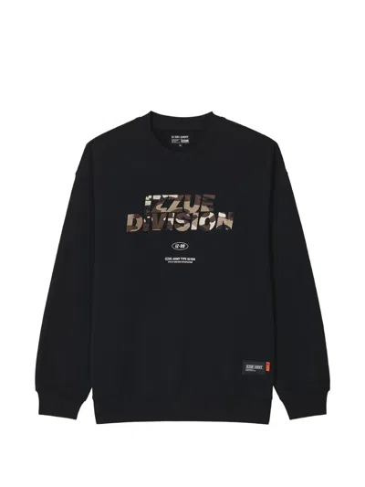 Izzue Logo-print Cotton Sweatshirt In Black