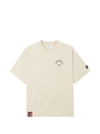Izzue Logo-print Cotton T-shirt In Neutral