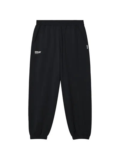 Izzue Logo-print Elasticated Track Pants In Black