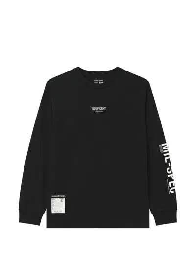 Izzue Logo-print Long-sleeve T-shirt In Black