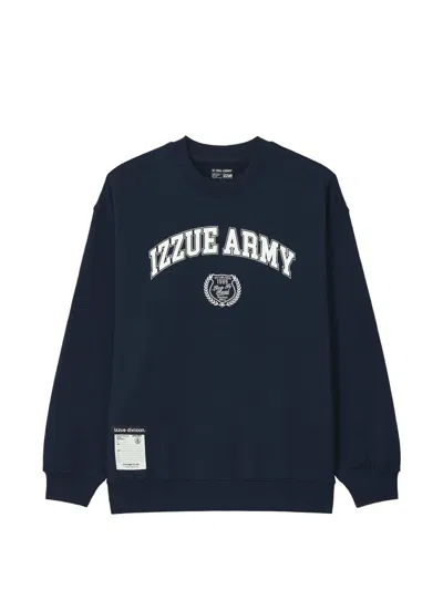 Izzue Logo-print Sweatshirt In Blue