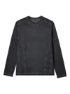 Izzue Long-sleeve Panelled T-shirt In Gray