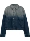 Izzue Long-sleeved Denim Jacket In Blue