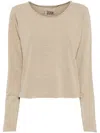 Izzue Long-sleeved T-shirt In Neutrals