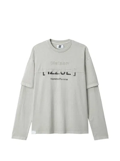 Izzue Long-sleeve T-shirt In Gray