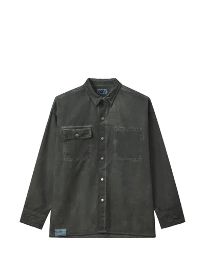 Izzue Long-sleeved Shirt In Black