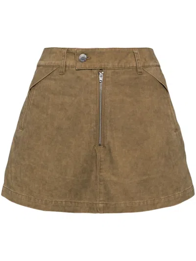 Izzue Mid-rise Skort In 褐色