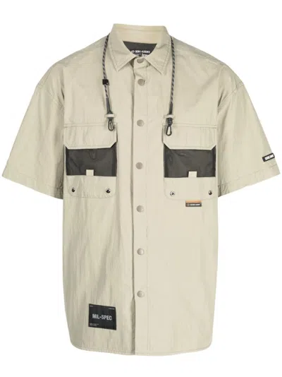 Izzue Multiple-pockets Short-sleeved Shirt In Brown