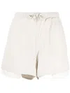 Izzue Oversize-pocket Drawstring Shorts In Neutrals