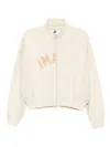 Izzue Panelled Cotton Sweatshirt In White