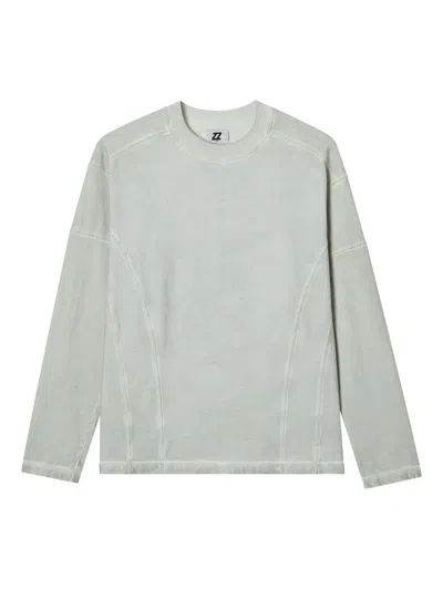 Izzue Panelled Long-sleeve T-shirt In Gray