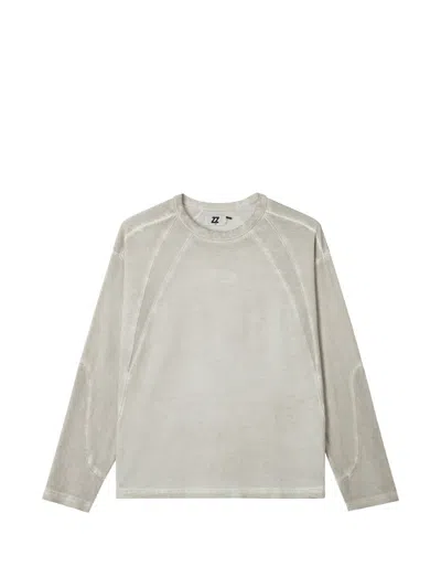 Izzue Panelled Long-sleeve Sweatshirt In Gray