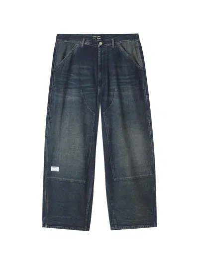 Izzue Panelled Wide Jeans In Blue