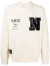 Izzue Patch-detail Crew-neck Sweatshirt In Nude