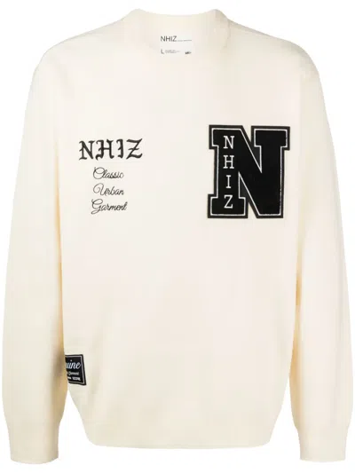 Izzue Patch-detail Crew-neck Sweatshirt In Nude